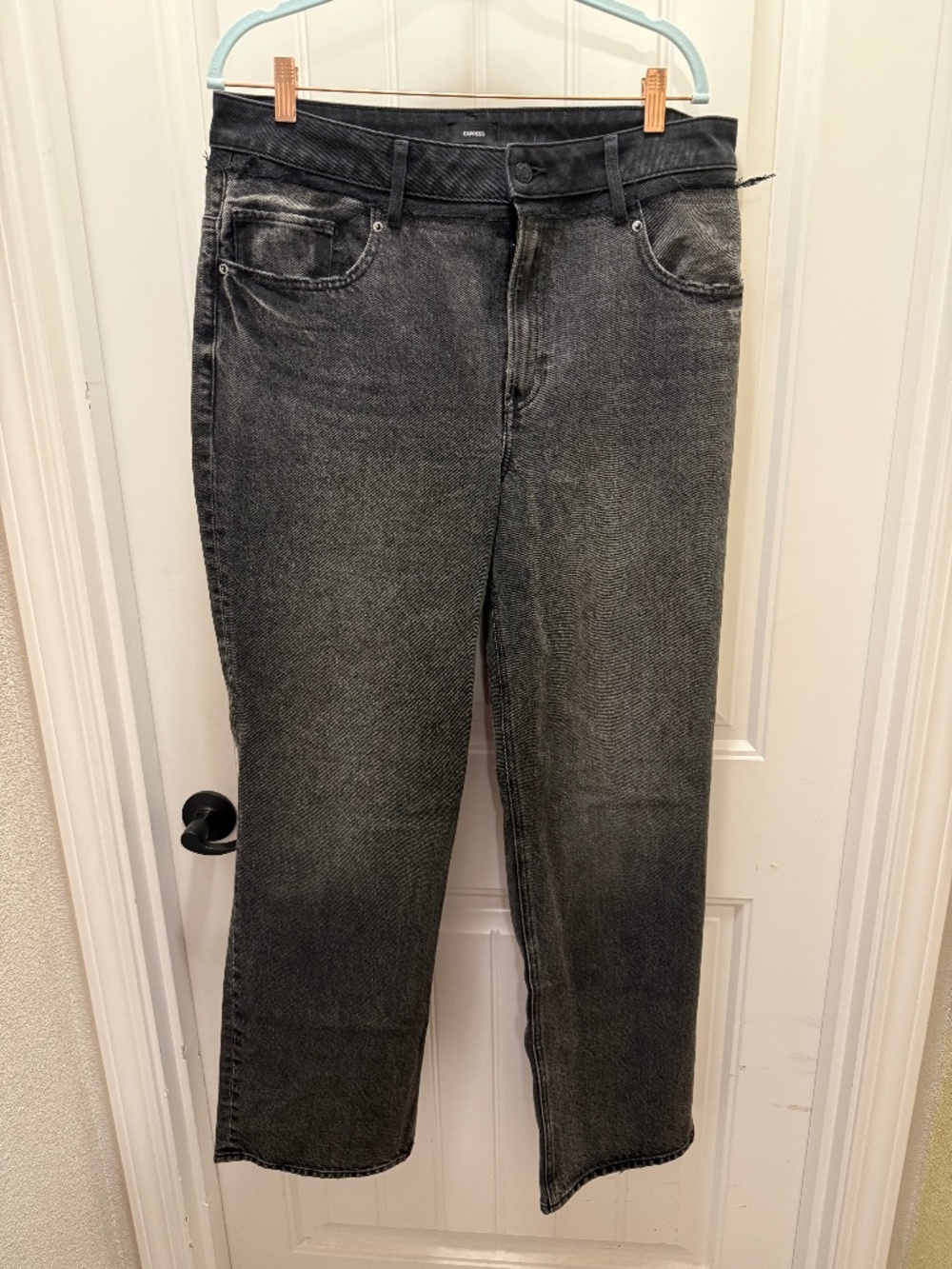 Express High Waist Relaxed Straight Jeans